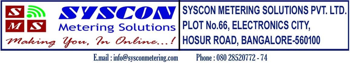 Syscon Metering is a latest addition to the Syscon group. Innovative & Remote / Online monitoring end to end solutions for Solar, Mines, Railways, Dams & Reservoirs, Agriculture, & Smart Grids /Cities